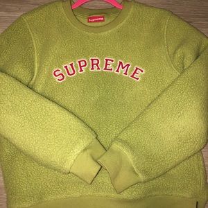 supreme fuzzy sweatshirt